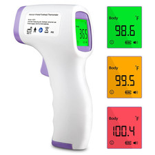 Thermomètre Frontal, Thermomètre Frontal Infrarouge Avec Alerte Fièvre, Thermomè
