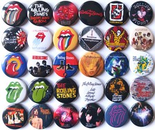 THE ROLLING STONES Lot 2 insignes boutons pin's salon vaudou tête de chèvre...