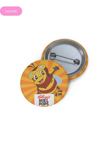 Stylish pin button badge - pin,