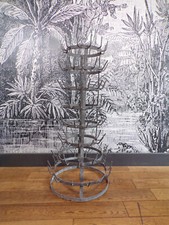 IF-HERISSON PORTE-Sèche 100 BOUTEILLES-ACIER GALVANISé-DESIGN 1900-50-h=100cm