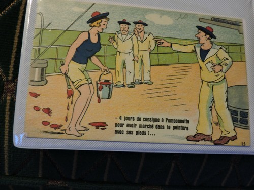 Cpa carte postale fantaisie - carte,
