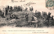 CARTE POSTALE SEDAN ARDENNES 08 ETAT MAJOR ALLEMAND SUR LA MARFEE BATAILLE SEDAN