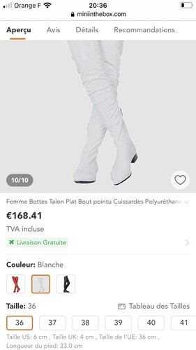 Bottes hautes blanches - bottes,