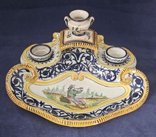 Quimper HB, encrier en faïence