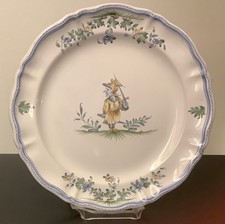 Belle assiette en faïence de