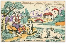 ILLUSTRATEURS.n°881.EN SAVOIE.LE BERGER