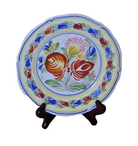 Assiette décorative faience