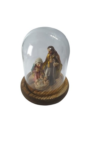 Crèche 7x10 verre et - 7x10, en