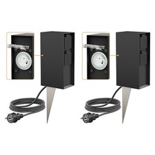 2x Colonne de prises de jardin