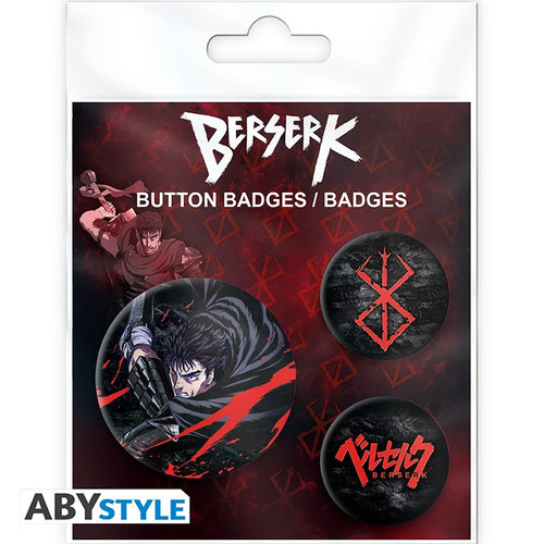 Berserk set 3 badges - set,