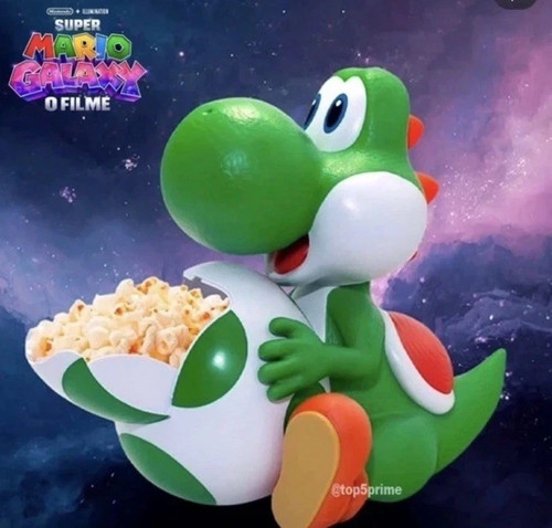 Yoshi popcorn bucket - yoshi, 3d
