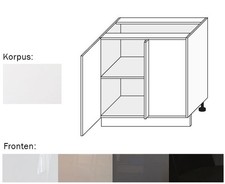Armoire D'Angle 90Cm EST-DE13U/90 Blanc Perlé Mat Couleur De Front Choisissable