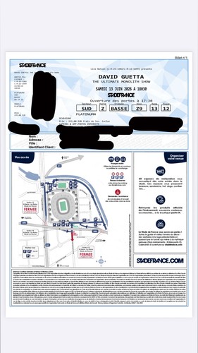Places concert david - places, guetta