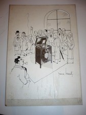 DESSIN CARICATURE 1950