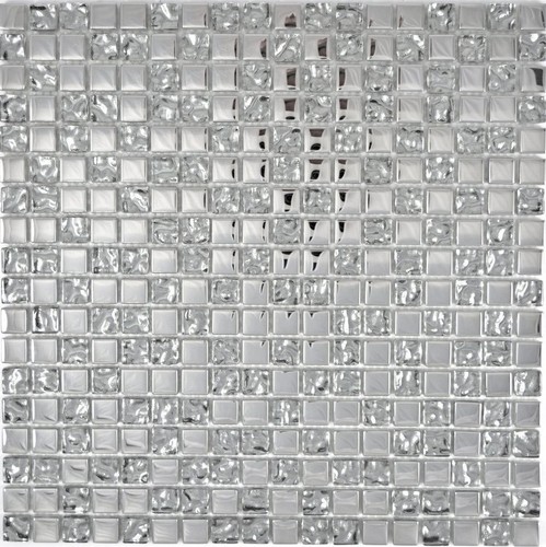Pâte verre argent miroir - de,