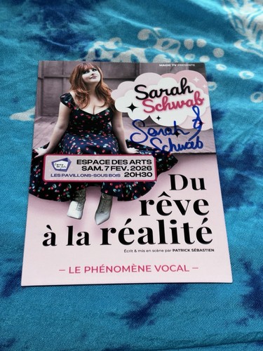 Flyer dédicacé autograph - flyer,