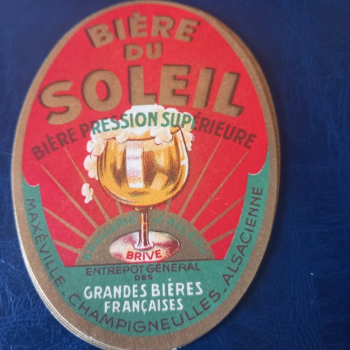 Ancienne étiquette bière du - étiquette,