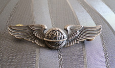 INSIGNE MILITAIRE BREVET NAVIGATEUR US AIR FORCE WWII REPLIC US ARMY TBE