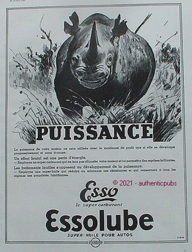 Publicite esso essolube - publicite,