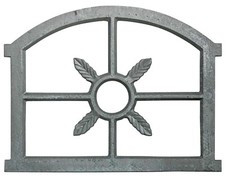 Fenêtre de grange à barreaux fer forgé / rouille style antique 53cm (p)