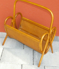 vintage PANIER en ROTIN OSIER