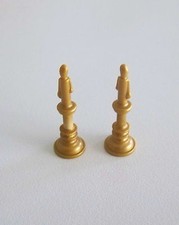 PLAYMOBIL (H302) PRINCESSES - Lot de 2 Chandeliers Dorés Salle du Trésor 4255