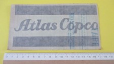 sticker vintage pour surface vitrée ATLAS COPCO 17,5x 9,2cm compresseur chantier