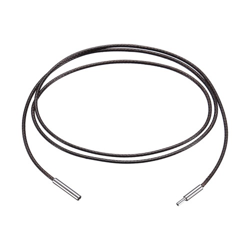 Cordon cuir café 1mm pour - cordon, en