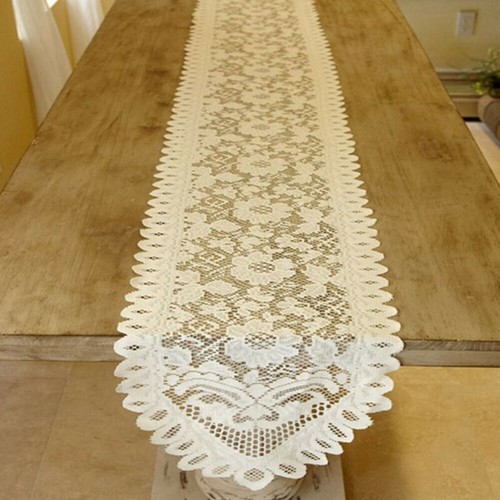 Pièce nappe blanche brodée - pièce,