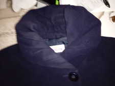 Veste d'hiver, marque Toscane, bleu marine, polyester, viscose, taille 2 (46)