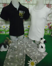 lot 12 vêtements enfant 8 ans garçon,bermuda,débardeur,tee-shirt,sweat .........
