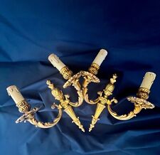 Bras de lumière, appliques, Petitot, style Louis XV, signés, numérotés, bronze