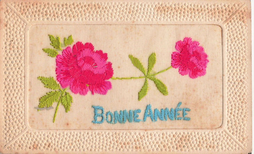 Cpa fantaisie brodee - cpa,