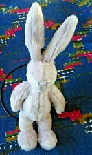 BB/  DOUDOU MOULIN ROTY LAPIN MAUVE VIOLET GRELOT BASILE ET LOLA  ETAT NEUF