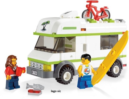 Lego 7639 camper camping - camper, car