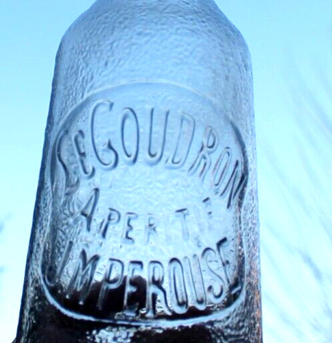 Ancienne carafe publicitaire - carafe,