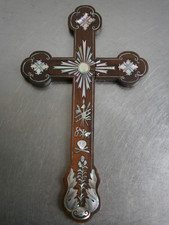 Croix Cruxifix Indochine Bois