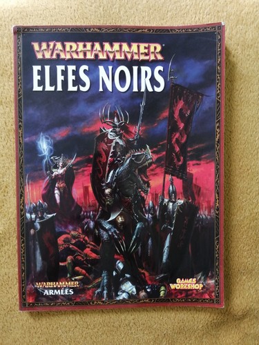 Livre warhammer elfes noirs - livre,
