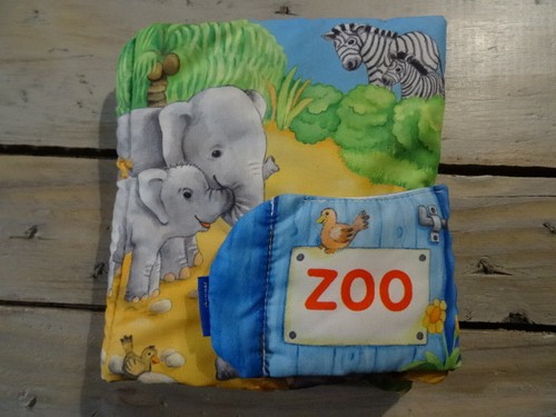 Livre tissus thème zoo - en,