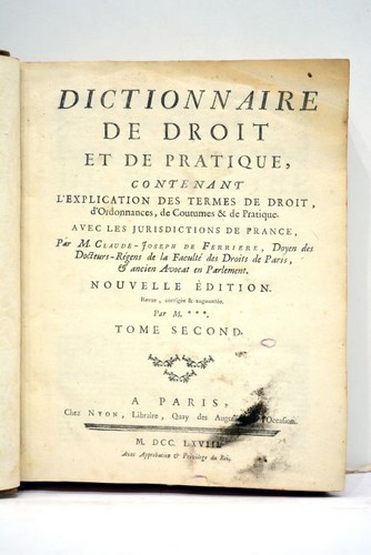 Livre ancien ferriere - livre,
