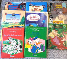 Walt Disney Lot De 9 Livres Nathan Tarzan Donald Jungle 101 Dalmatiens hachette 