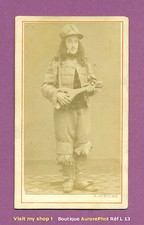 CDV ANTOINE LUMIÈRE à BESANÇON : MUSICIEN & SA MANDOLE, FRÈRES LUMIÈRE, 1865-L13