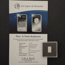 LINGOT 2.5g ARGENT 999‰ BE /