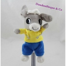 Peluche âne Trotro GALLIMARD JEUNESSE t-shirt jaune short bleu 17 cm (VI/CEMO)