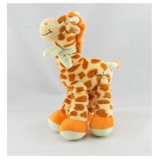Doudou girafe écharpe verte