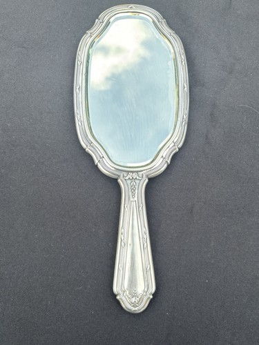 Face main miroir argent - À, main/miroir