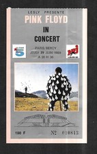 RARE / TICKET BILLET DE CONCERT - PINK FLOYD : LIVE A PARIS ( FRANCE ) 1989