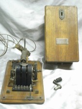 ANCIEN TELEPHONE MURALE JACQUESSON LA SÉQUANAISE ELECTRIQUE