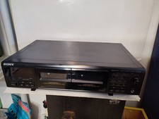 PLATINE STEREO DOUBLE  LECTEUR  CASSETTE  SONY TC-WE405  FONCTIONNE