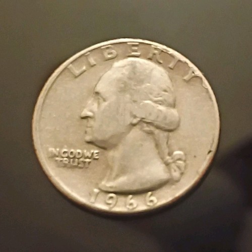 1966 silver washington quarter - washington,